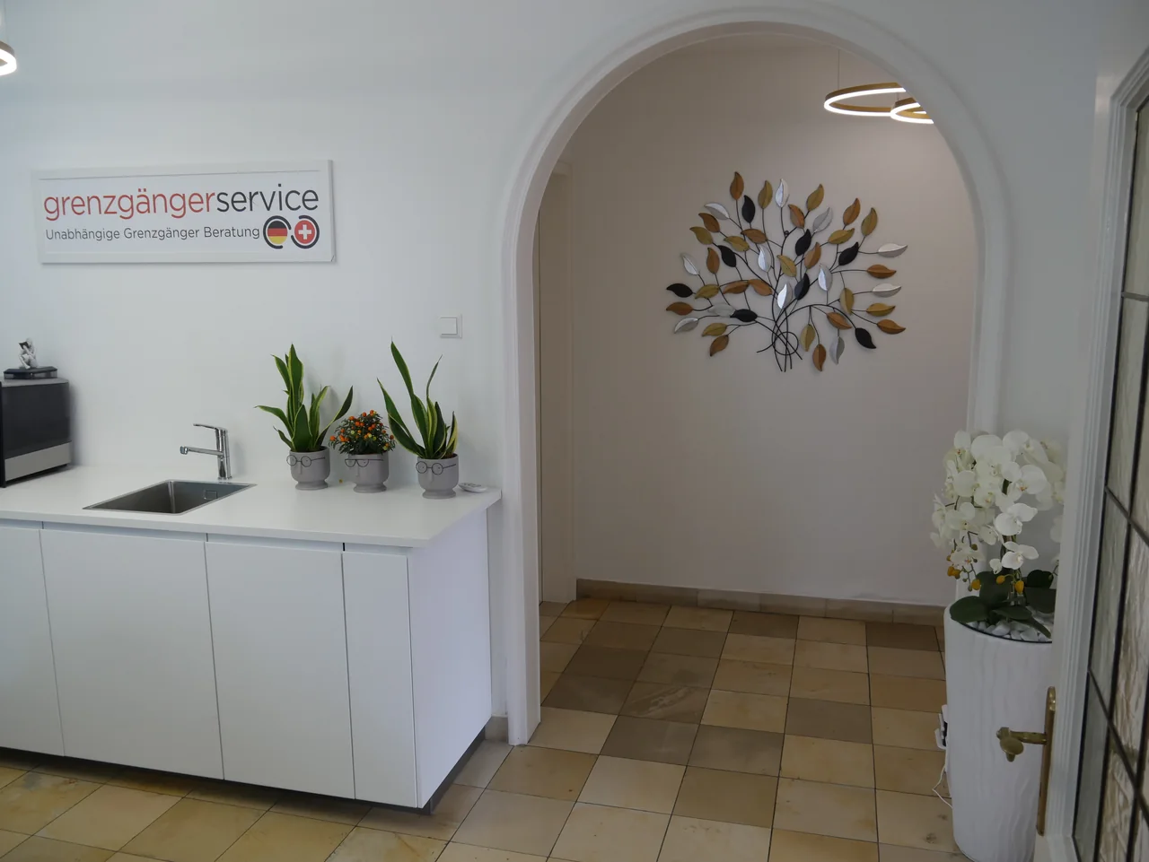 Empfangsbereich unseres Büros in Konstanz